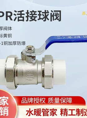 。苏明全铜PePR活接铜球阀热熔ppr20 25 32单头内外牙4分6分水管