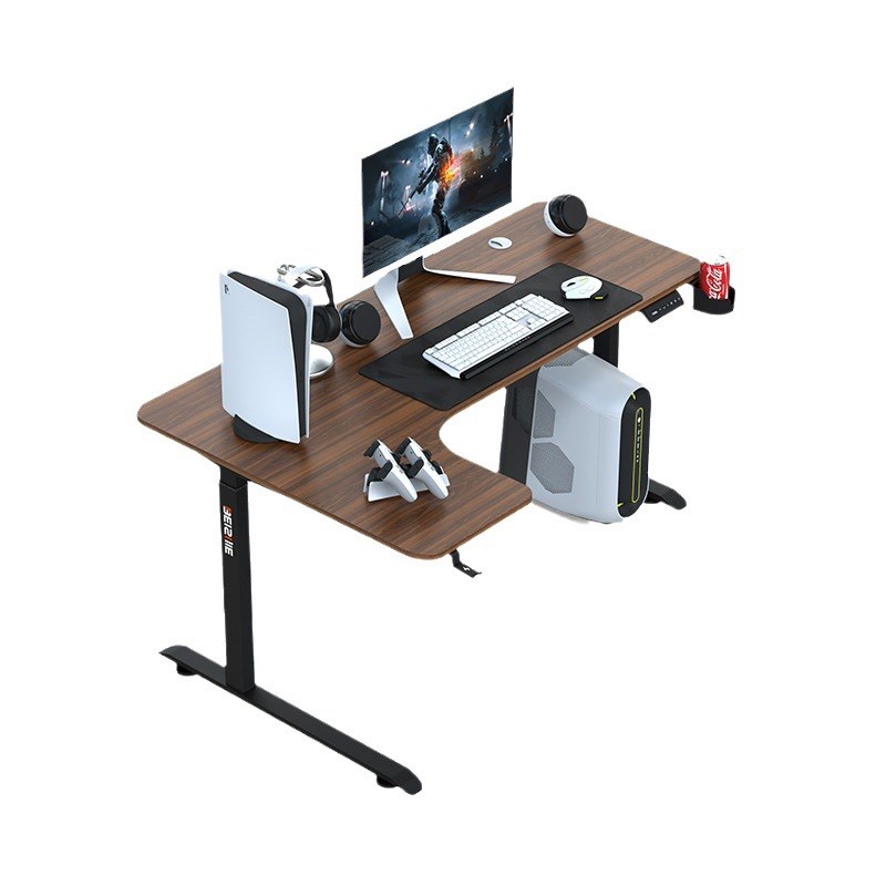 L形智能电动升降电脑桌s站立式调节可升降桌升降书桌台式电脑桌
