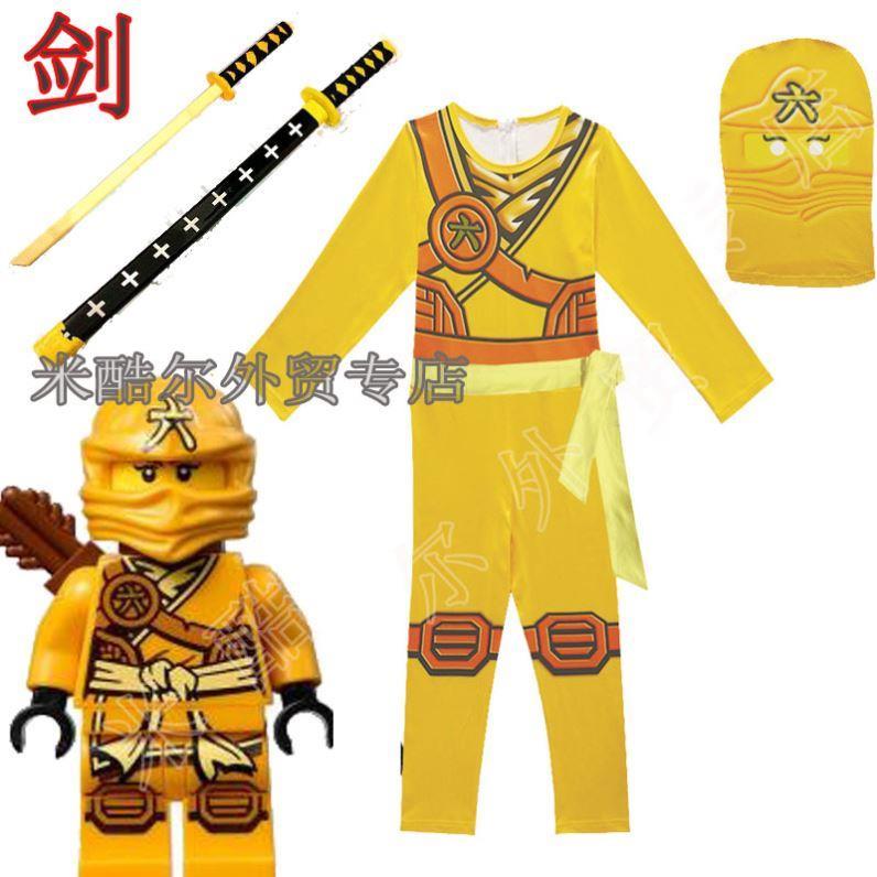 幻影忍者服衣服 男孩 ninjg万衣童装童儿a表o演cosplay服圣节