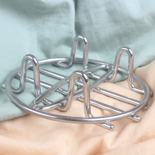 加厚304不锈钢蒸架万能小孔电饭锅支架隔水蒸盘器迷你压力锅小号