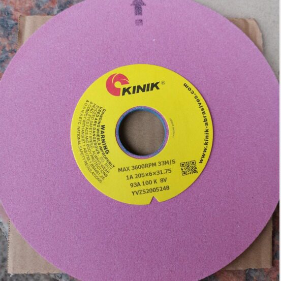 批发中国砂轮铬刚玉红色白色磨床金力砂轮KINIK 93AWA205*6*31.75