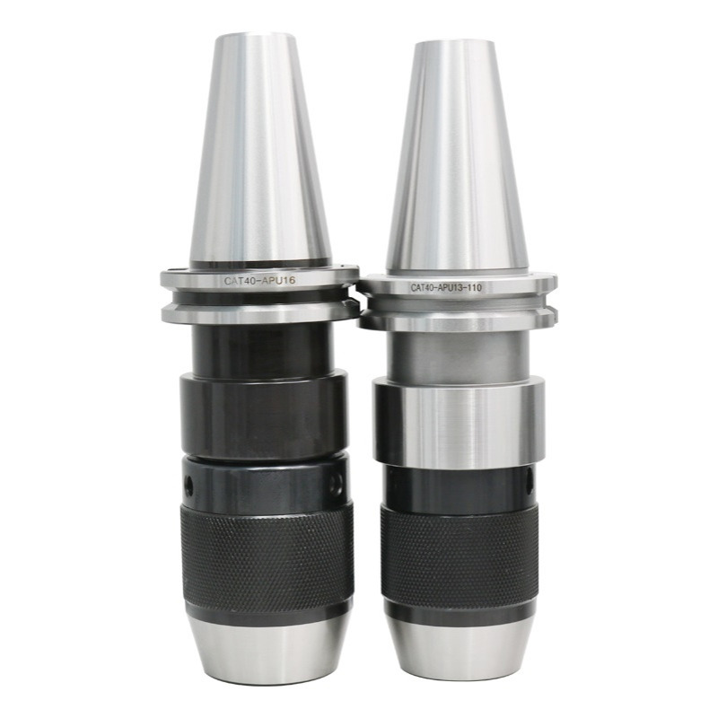 CAT40-APU一体式钻夹头刀柄 APU13、16、1/2、5/8等刀柄 厂家直销