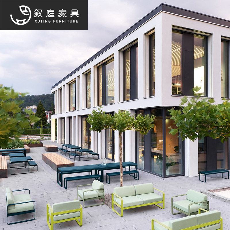铁艺北欧户外沙发阳台庭院组合现代休闲露天露台茶几别墅景区家具