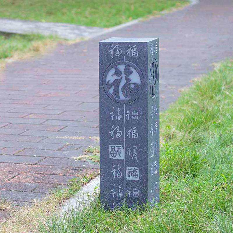 玻璃钢景观小品灯设计开发新款文化特色草坪灯