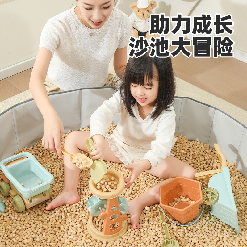 儿童太空玩具沙池挖沙子套装无毒室内决明子宝宝游乐海洋球围栏池