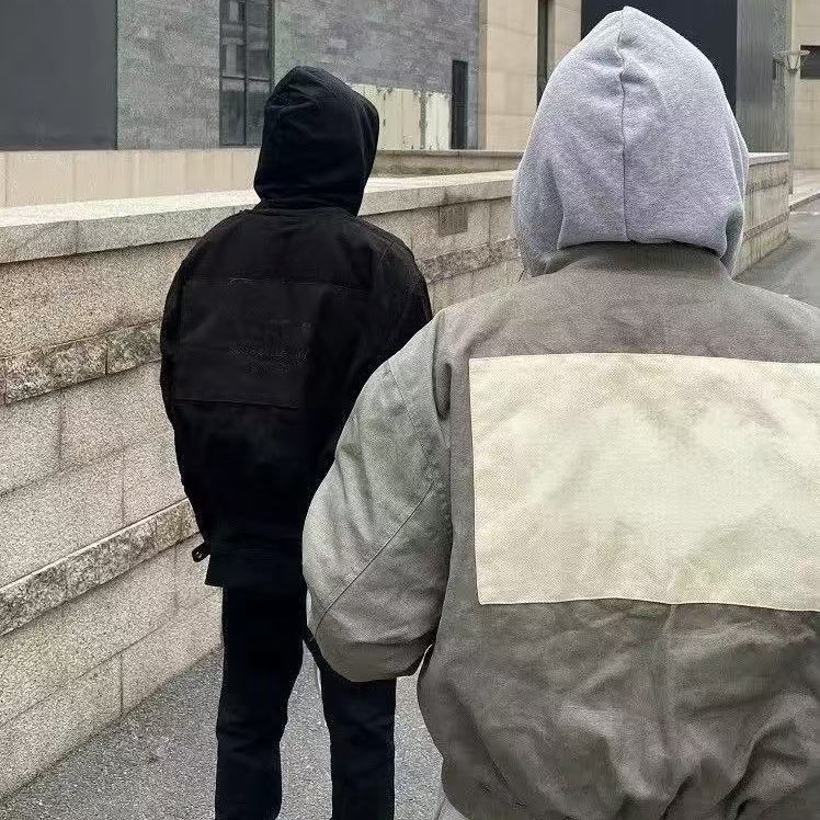 加棉加厚秋冬款贴布棉服