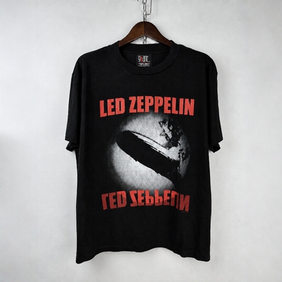 自主LedZeppelin齐柏林飞艇短袖