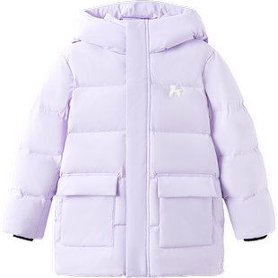 森马儿童羽绒服2025新款三防保暖冬季连帽厚款外套中长款男女宝