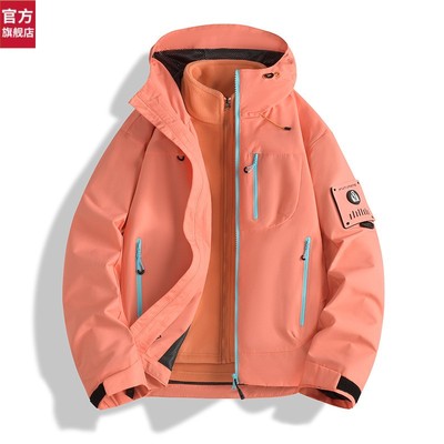 骆驼骑师官网冬季新款三合一冲锋衣男女同款户外登山运动休闲舒适