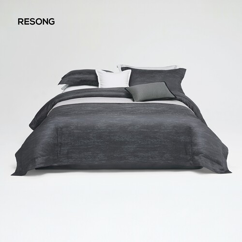 ReSong/日诵曜澜色织床品四件套 床品套件现代简约床单被套床上