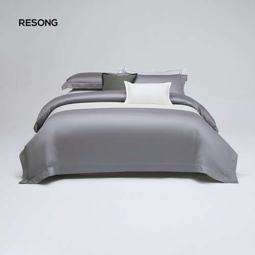 ReSong/日诵舒眠丝光床品四件套 床品套件现代简约床单被套床上