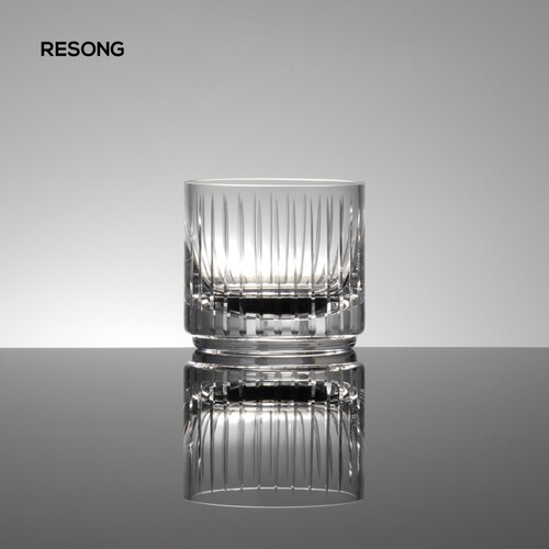RESONG日诵家居 手刻菲洛对杯 手工水晶玻璃 洋酒威士忌水杯礼品