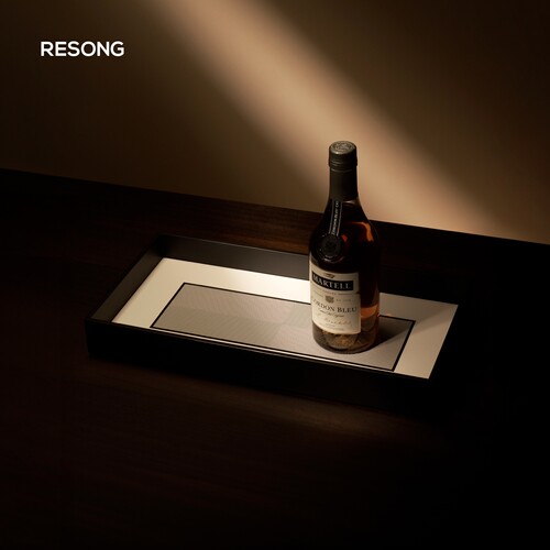 RESONG日诵家居 欧普长托盘 黑色漆器新中式家用复古简约软装饰品