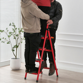 家用人字梯免安装 折叠梯移动单侧楼梯礼品小梯子便捷登高取物步梯