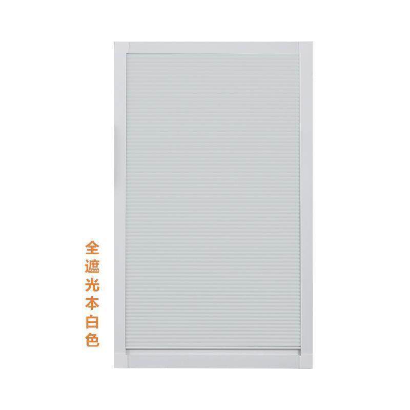 带框免打孔百叶内倒玻璃开窗窗帘遮阳厨房浴室防水全遮光内蜂新品