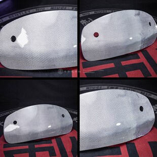 Vespac维斯帕摩托车GTS300六日白色斜纯碳纤维改装风挡挡风板