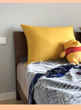 ?长方形床头大靠j背沙发靠垫套65x85cm床上红色靠枕抱枕套6