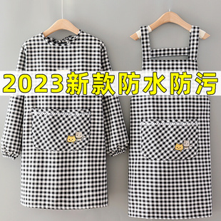 可爱做饭围腰工作服护衣 2023新款 围裙家用厨房防水防油防污女韩版