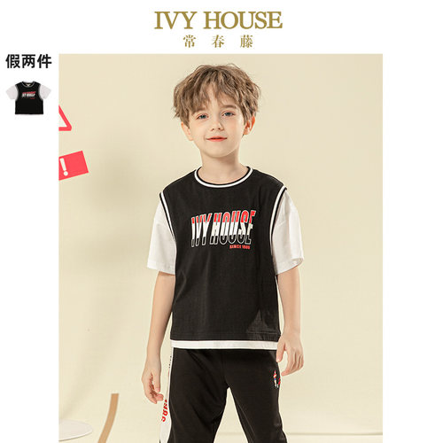 排汗夏季款圆领衫IVYHOUSE运动风