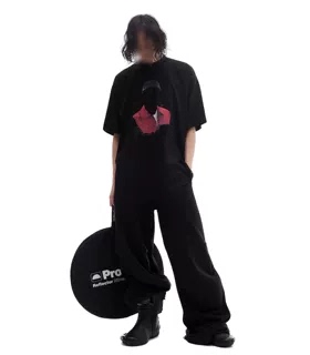 FOLIX机能户外t恤短袖夏季设计小众潮牌印花oversize半袖体恤上衣