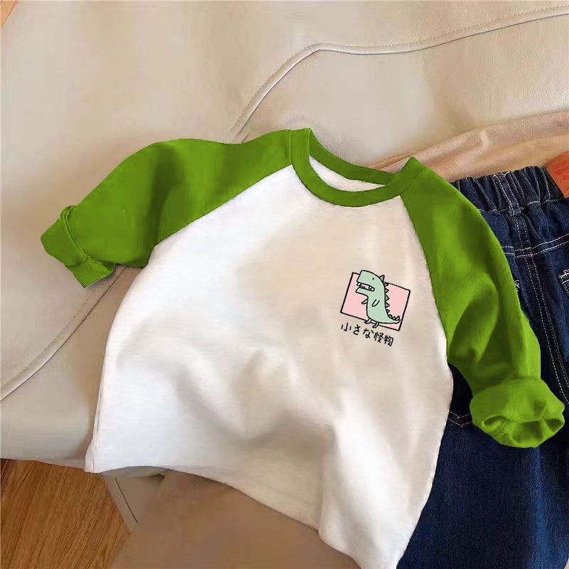 男童纯棉长袖T恤春秋款薄款儿童洋气韩版上衣女宝宝中小童打底衫,童装/婴儿装/亲子装,T恤,淘宝优惠券,粉丝福利购,淘宝优惠卷