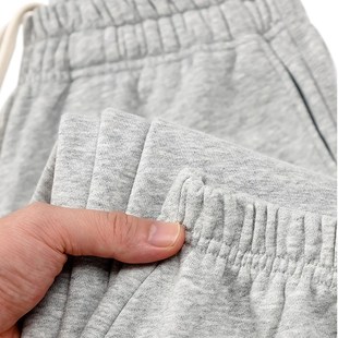 宽松休闲运动潮牌松紧腰束脚长裤 340克美式 新款 男春秋季 重磅卫裤