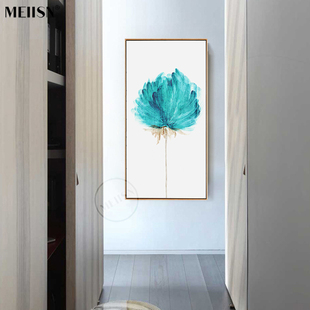 花语 玄关装饰画 抽象画油u画简约无框画后现代装饰画北欧挂画壁