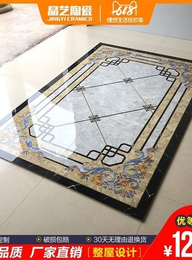 灰色系客厅拼花廊地砖800x0w入0 过8道585瓷砖走拼花餐厅户玄关地