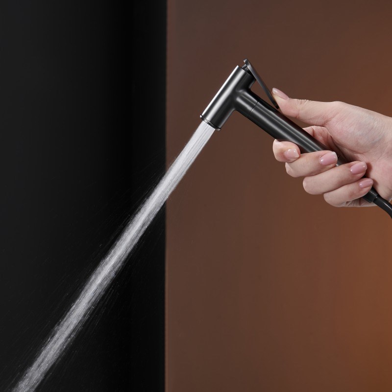 全铜枪灰色马桶伴侣冲洗喷枪水龙头高压清洗妇洗器卫生间增压冲洗