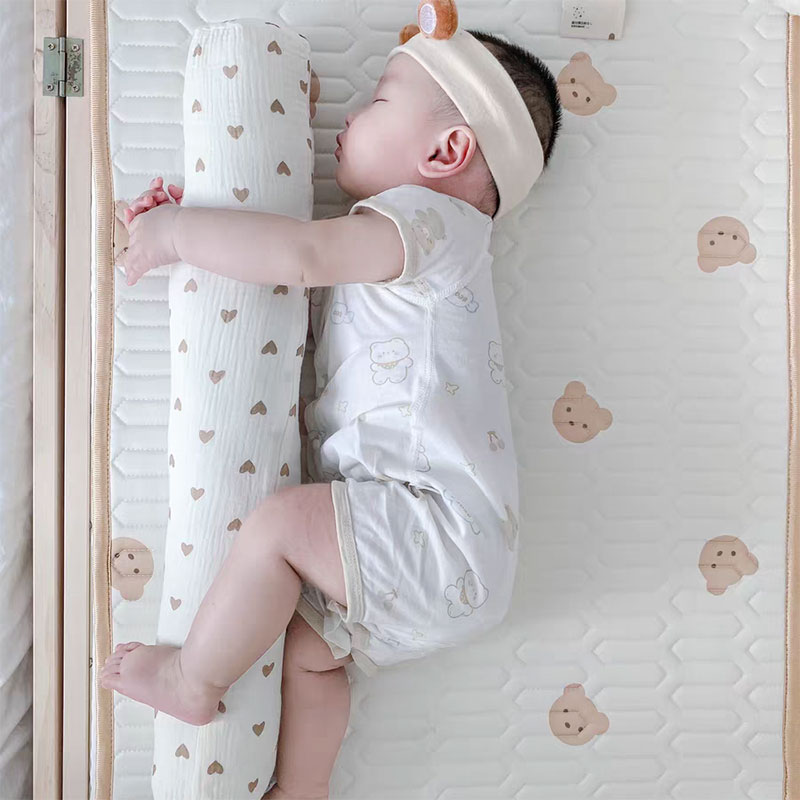 纯棉纱布圆柱长条枕抱枕枕头婴儿安抚侧身睡枕宝宝小靠Y枕婴儿挡