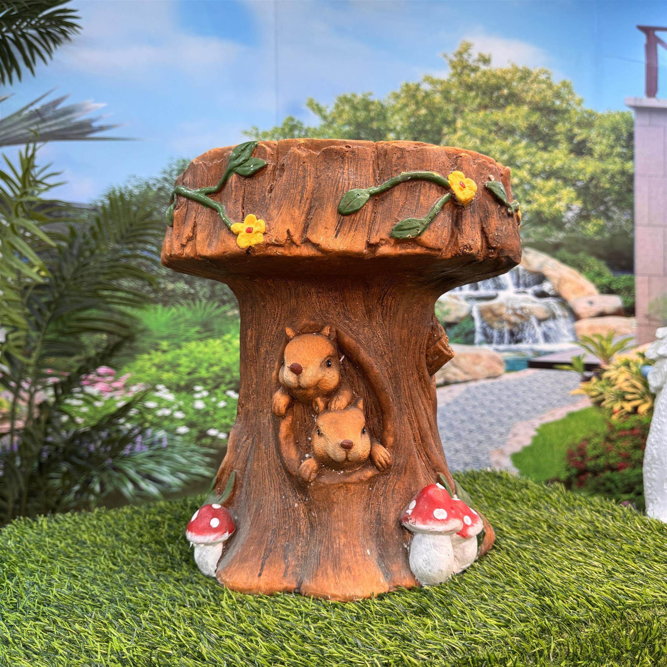 户外松鼠树桩桌椅创意桌椅花架别墅庭院花园景观布置网红桌椅,家居饰品,户外/庭院摆件,淘宝优惠券,粉丝福利购,淘宝优惠卷