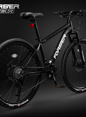 永久山地自行车减震油碟刹成人男女款变速款铝合金单车竞速款赛车