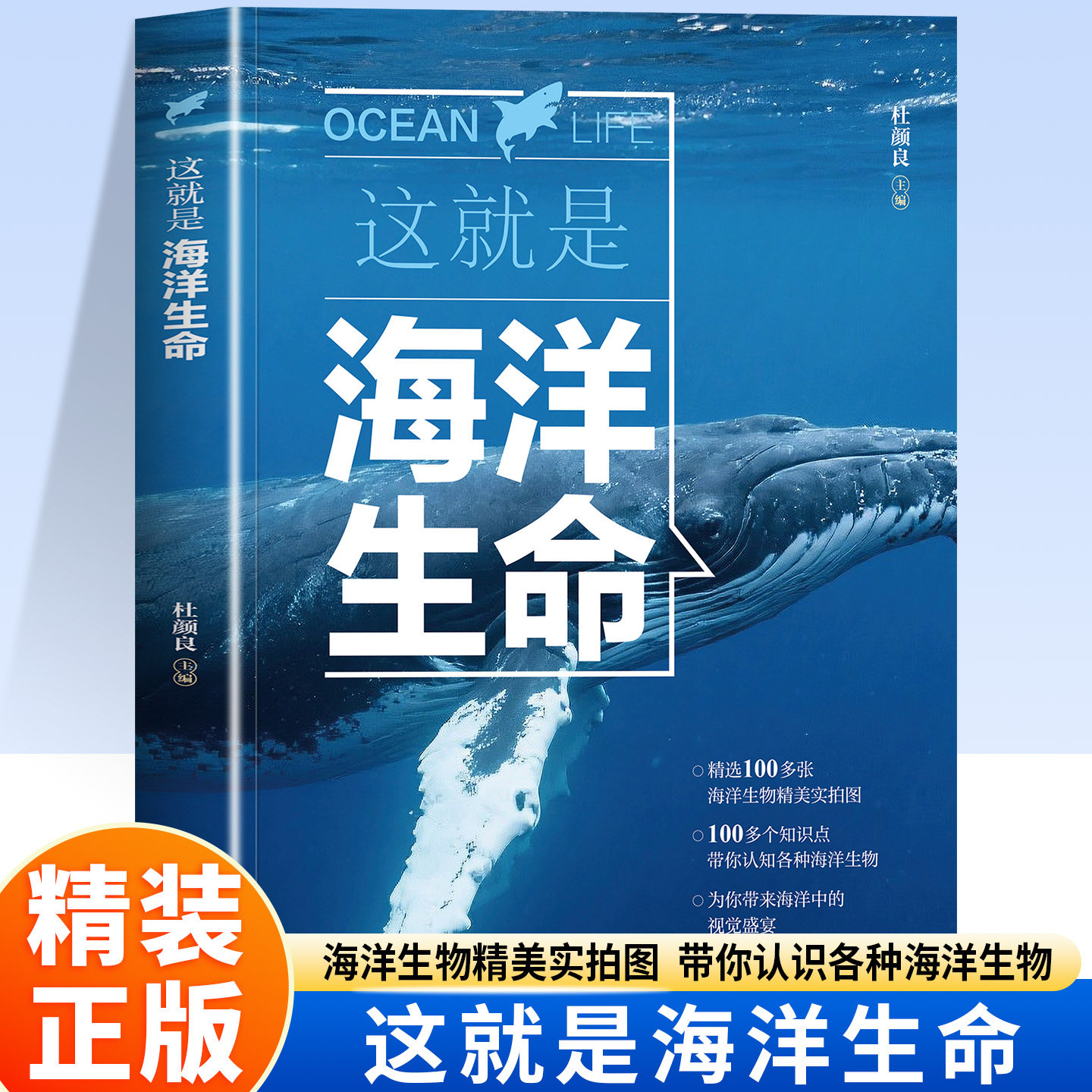正版 这就是海洋生命精选100多张海洋生物精美实拍图100多个知识点带你认知各种海洋生物 青少年科普百科全书 中小学生课外阅读