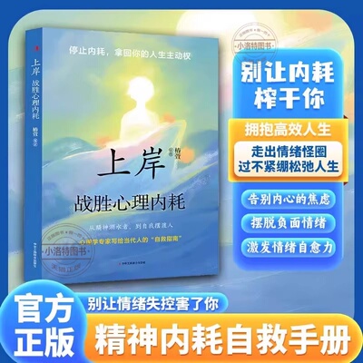 正版 上岸战胜心理内耗战胜自我告别焦虑内耗抗压手册 摆脱自卑高敏感自我摆渡松弛人生反内耗成长治愈正能量畅销书拥抱当下的生活