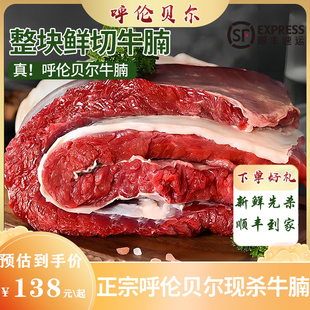 呼伦贝尔本地现杀牛腩新鲜肉鲜切整块牛腩生鲜牛排黄牛肋条冷冻