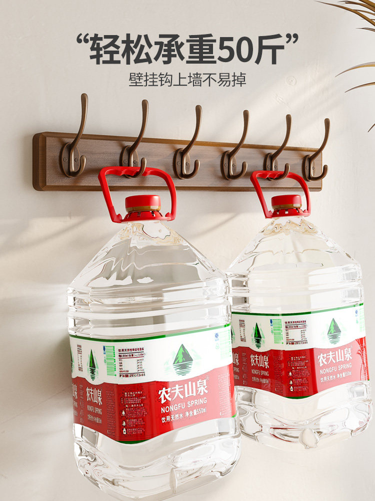。挂衣架墙上壁挂衣服挂钩进门玄关入户挂衣钩门后口免打孔钥匙实