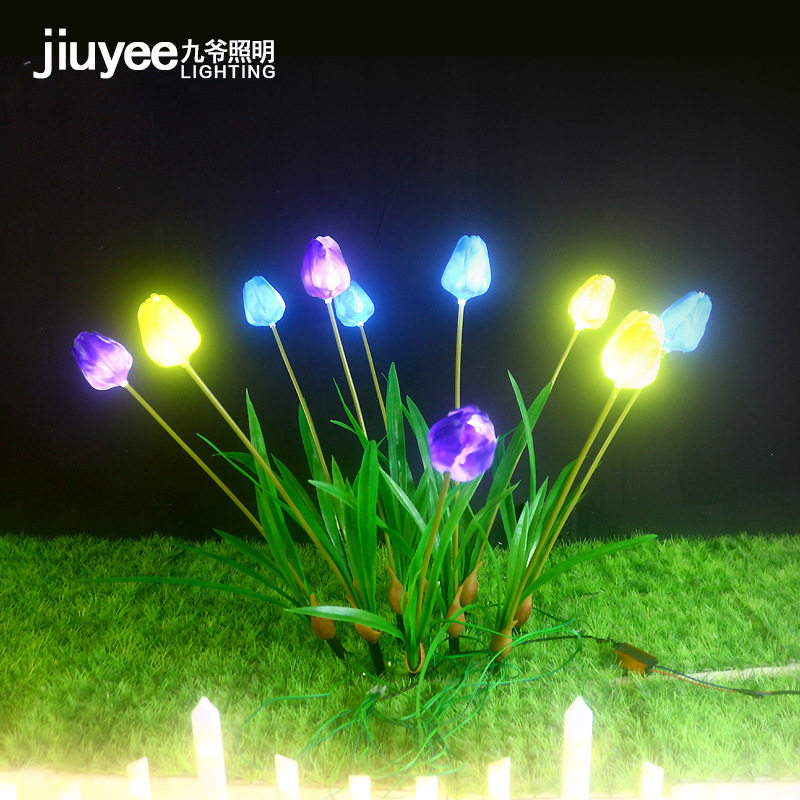led郁金香地插灯户外景观灯仿真郁金香灯户外灯草坪景观灯地插