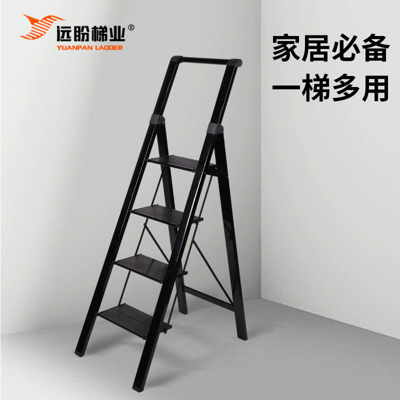 铁梯人字梯子拆叠梯子折叠批发家用轻便加厚置物架花架梯折叠梯