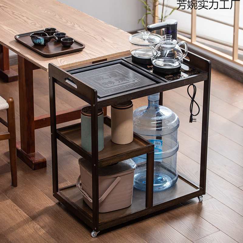 茶几简约现代茶台一体中式客厅小移动茶车家用茶具套装泡茶桌小型