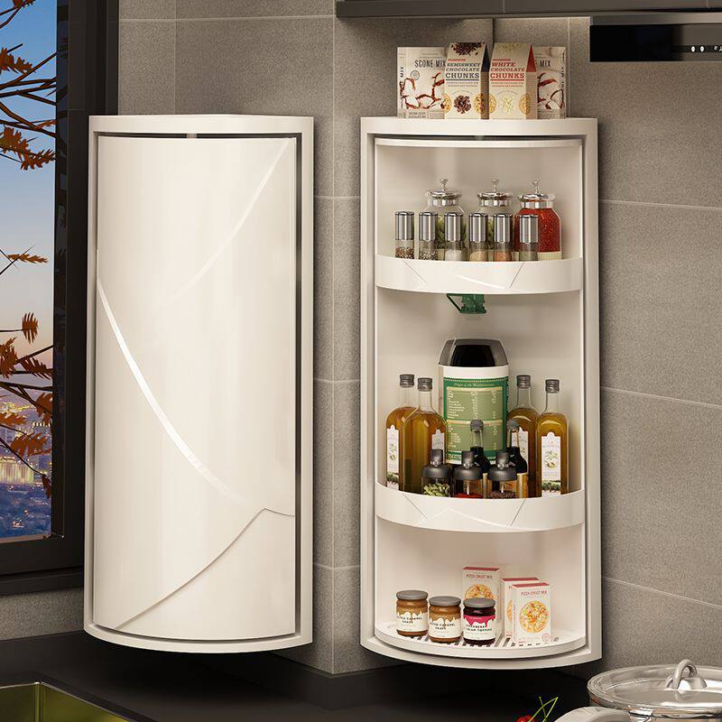 2026多功能旋转置物架调料架收纳盒厨房收纳可旋转调味品双层转盘