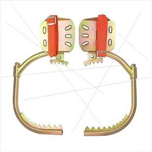 电工脚扣爬树神器上树专用工具电信木杆脚扣登杆脚U扣国标加厚 锰