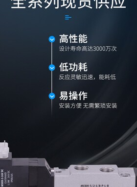 费斯托电磁阀MEBH-3/2-1/8-B 172998 MEBIH-3/2-1/8-P-B 173000