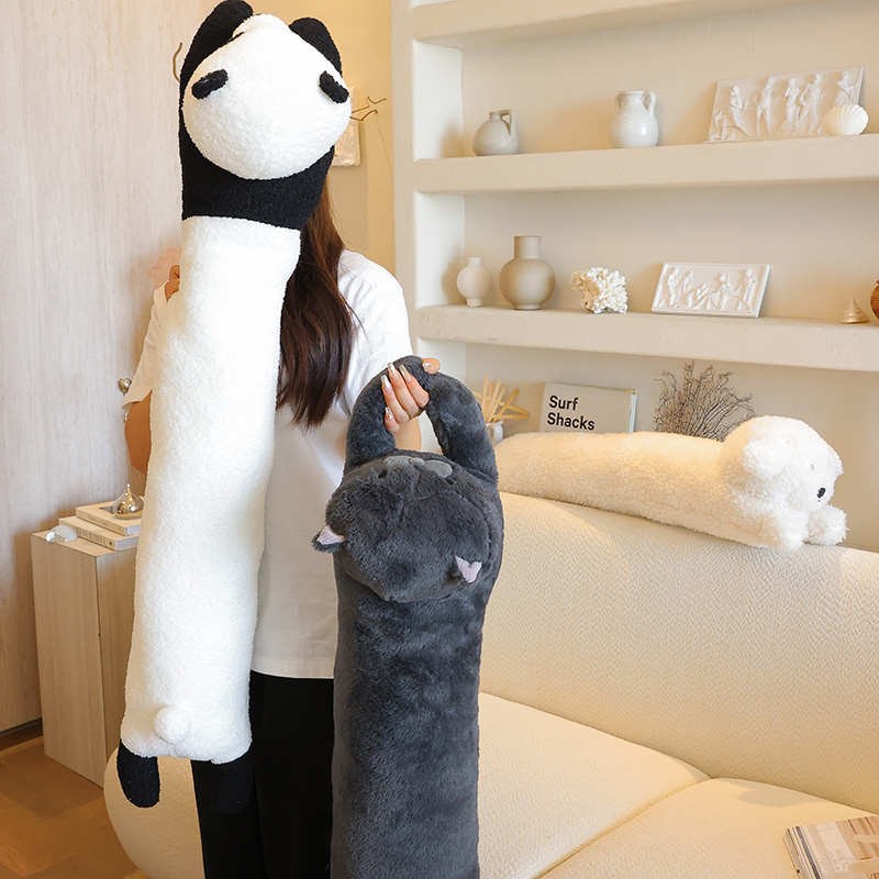 可爱卡通长条抱枕男女睡觉男友夹腿枕头沙发床Q头靠枕超长加厚柔