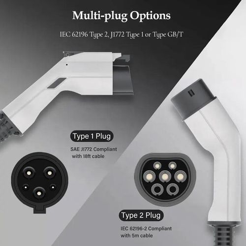 美标家用220V壁挂交流充电桩新能源电动汽车通T用12KW50A