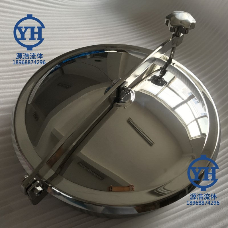 食品级304圆形常压人孔  DN400常压圆形人孔