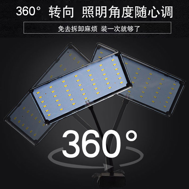 尼奥水草灯led全光谱A小型鱼缸灯雷龙灯防水夹灯