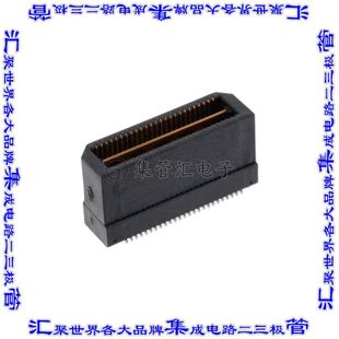 025 板u对板连接器50POS接头外罩触点2排0.64mm表贴 QTS