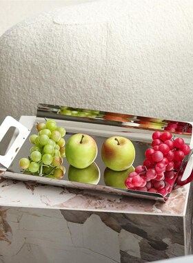 现代简Z07011约长方形托盘z餐厅金属托盘酒水店蛋玄关面糕面包桌