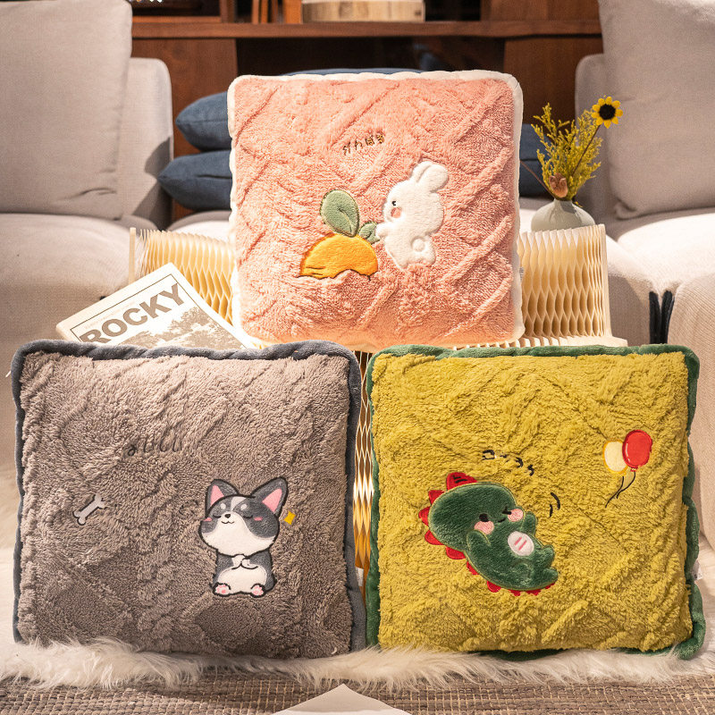 加厚抱枕被子两用折叠毛毯子二合一办公室K午睡枕头汽车载沙发靠,居家布艺,抱枕被,淘宝优惠券,粉丝福利购,淘宝优惠卷