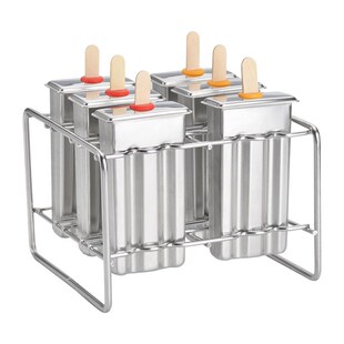 6连支304不锈钢雪糕模具家A用无毒儿童可爱网红自制棒冰磨具